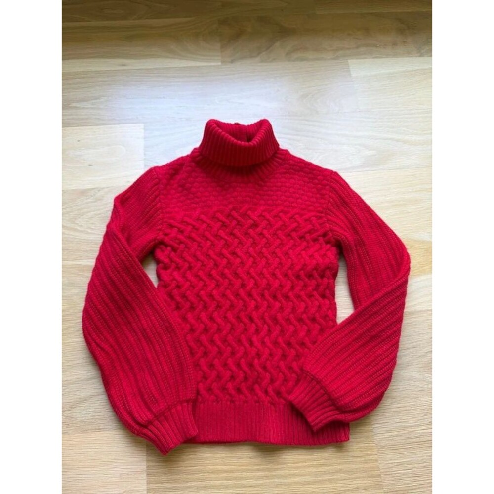 Janie & Jack girls red turtleneck sweater size 7